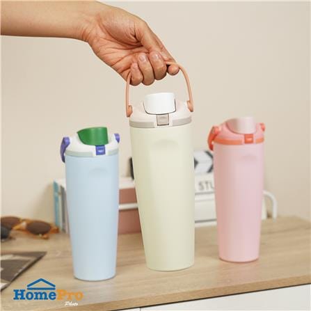 กระติกสุญญากาศ 0.9 ลิตร HOMEPRO CANDY COLOR สีครีม_4