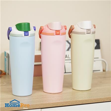 กระติกสุญญากาศ 0.9 ลิตร HOMEPRO CANDY COLOR สีครีม_5