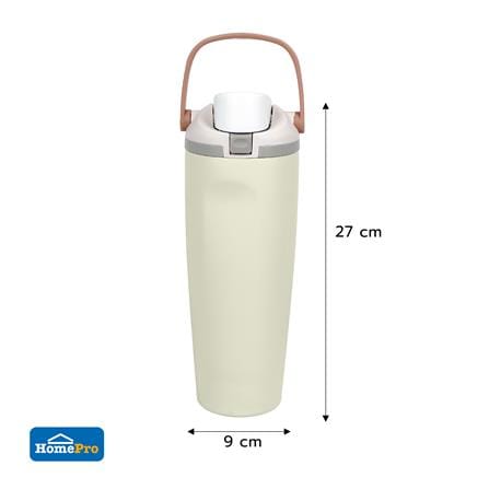 กระติกสุญญากาศ 0.9 ลิตร HOMEPRO CANDY COLOR สีครีม_10
