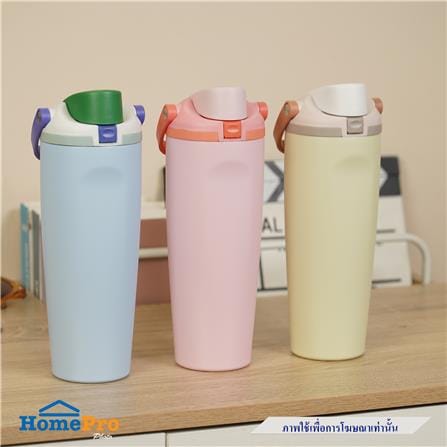 กระติกสุญญากาศ 0.9 ลิตร HOMEPRO CANDY COLOR สีชมพู_4