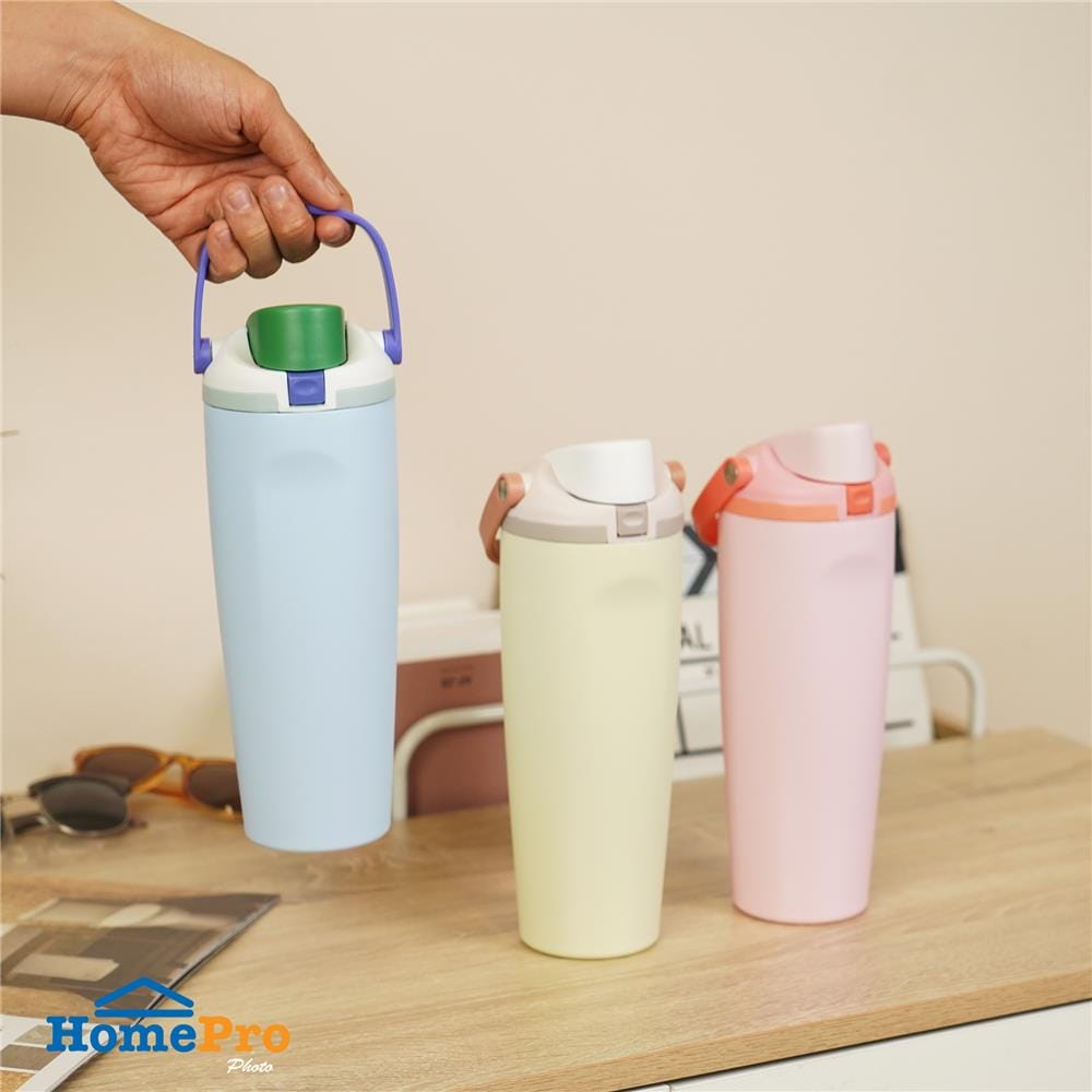 กระติกสุญญากาศ 0.9 ลิตร HOMEPRO CANDY COLOR สีฟ้า