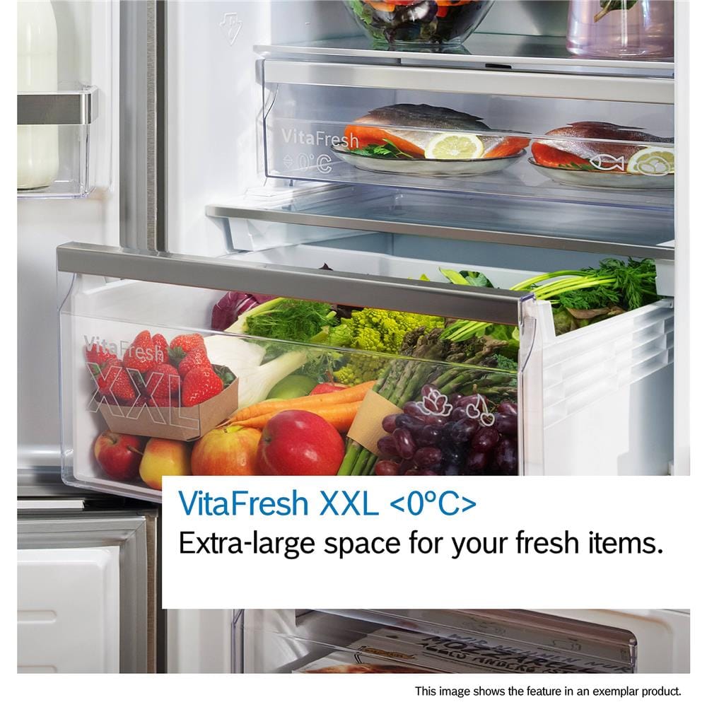 ตู้เย็น MULTI DOOR BOSCH KMC85LBEA 19 คิว สีกระจกดำ