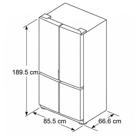 ตู้เย็น MULTI DOOR BOSCH KMC85LEEA 19 คิว สีกระจกเทา_9