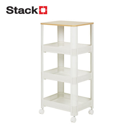 ชั้นวางของ 4 ชั้น มีล้อ STACKO COZI 42x31x84 ซม. ส...