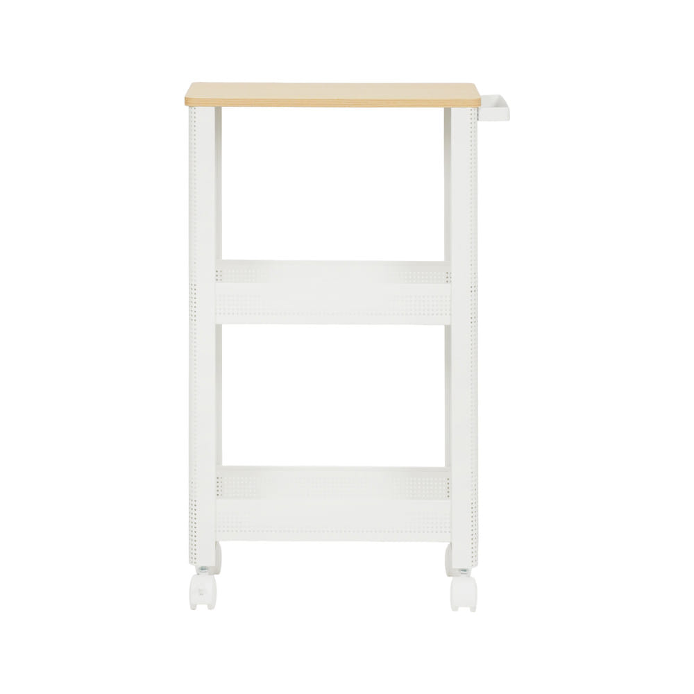 ชั้นวางแคบ 3 ชั้น มีล้อ STACKO COZI 17.5x44.8x68.7 ซม. สีขาว