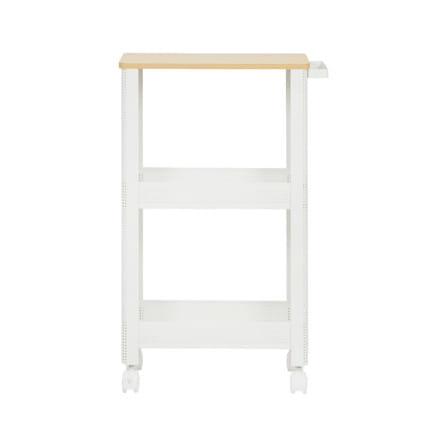 ชั้นวางแคบ 3 ชั้น มีล้อ STACKO COZI 17.5x44.8x68.7 ซม. สีขาว_2