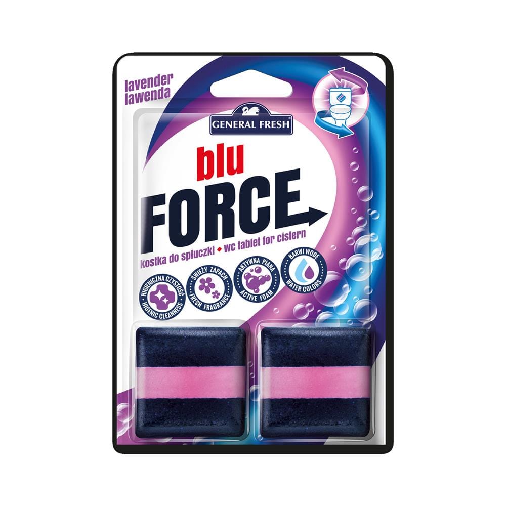 ก้อนทำความสะอาดดับกลิ่นโถสุขภัณฑ์ GENERAL FRESH BLU-FORCE 50 กรัม ลาเวนเดอร์ (แพ็ก 2 ชิ้น)