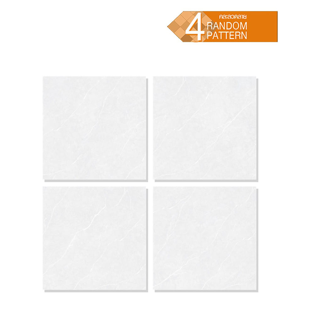 กระเบื้องพื้นพอร์ซเลน 80x80 ซม. TARA เออลีน เทาอ่อน A 1.92 ตร.ม.
