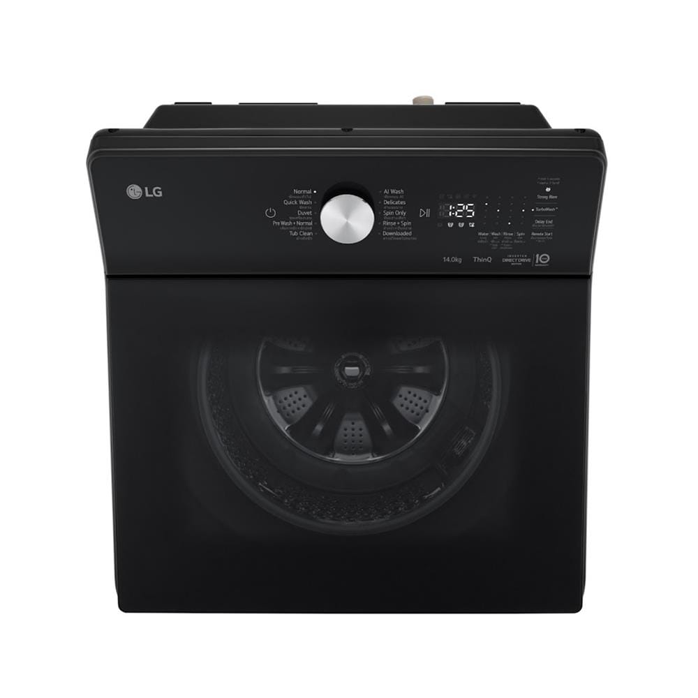 เครื่องซักผ้าฝาบน LG TX2314DT5O 14 กก. 750 RPM อินเวอร์เตอร์ สีดำ