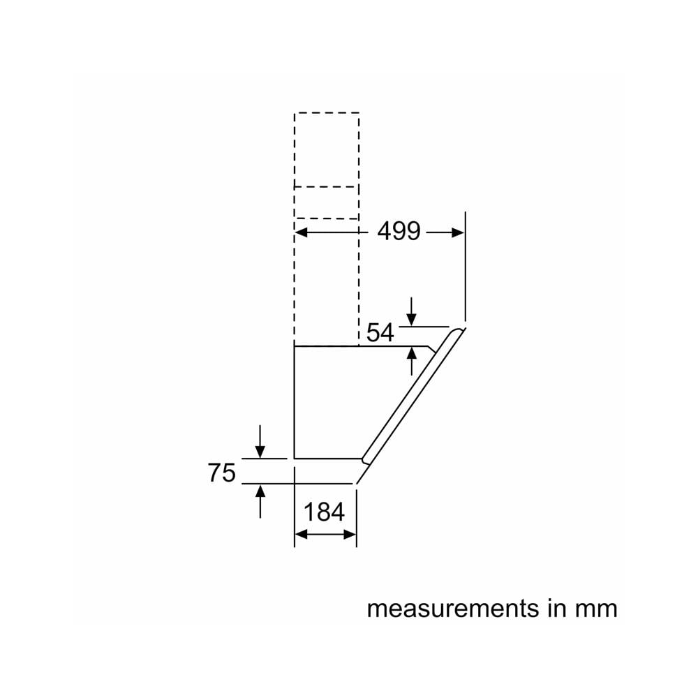 เครื่องดูดควันกระโจม BOSCH DWK98JM60 90 ซม.