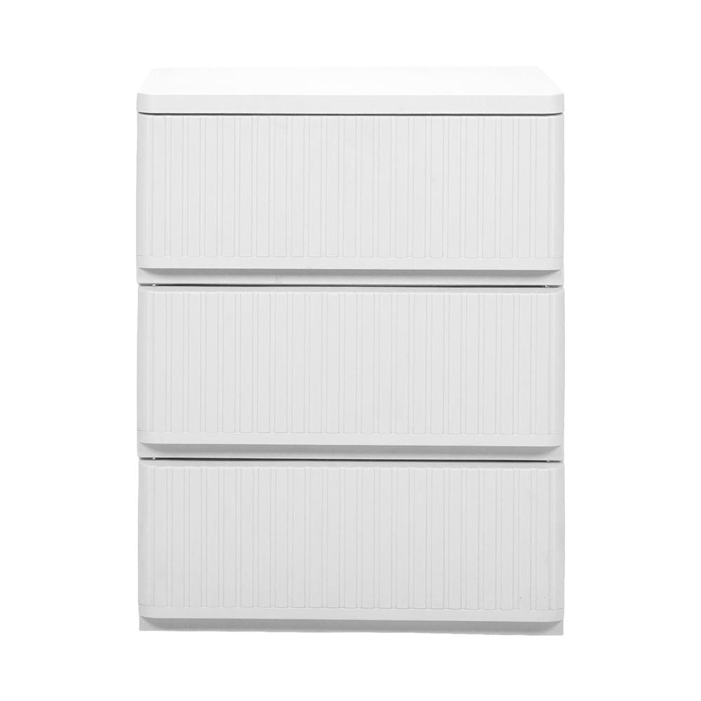 ตู้ลิ้นชัก 3 ชั้น STACKO FLOW 53.5x40x70 ซม. สีขาว