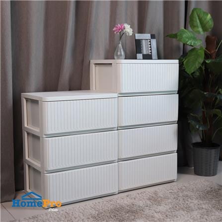 ตู้ลิ้นชัก 3 ชั้น STACKO FLOW 53.5x40x70 ซม. สีขาว_4