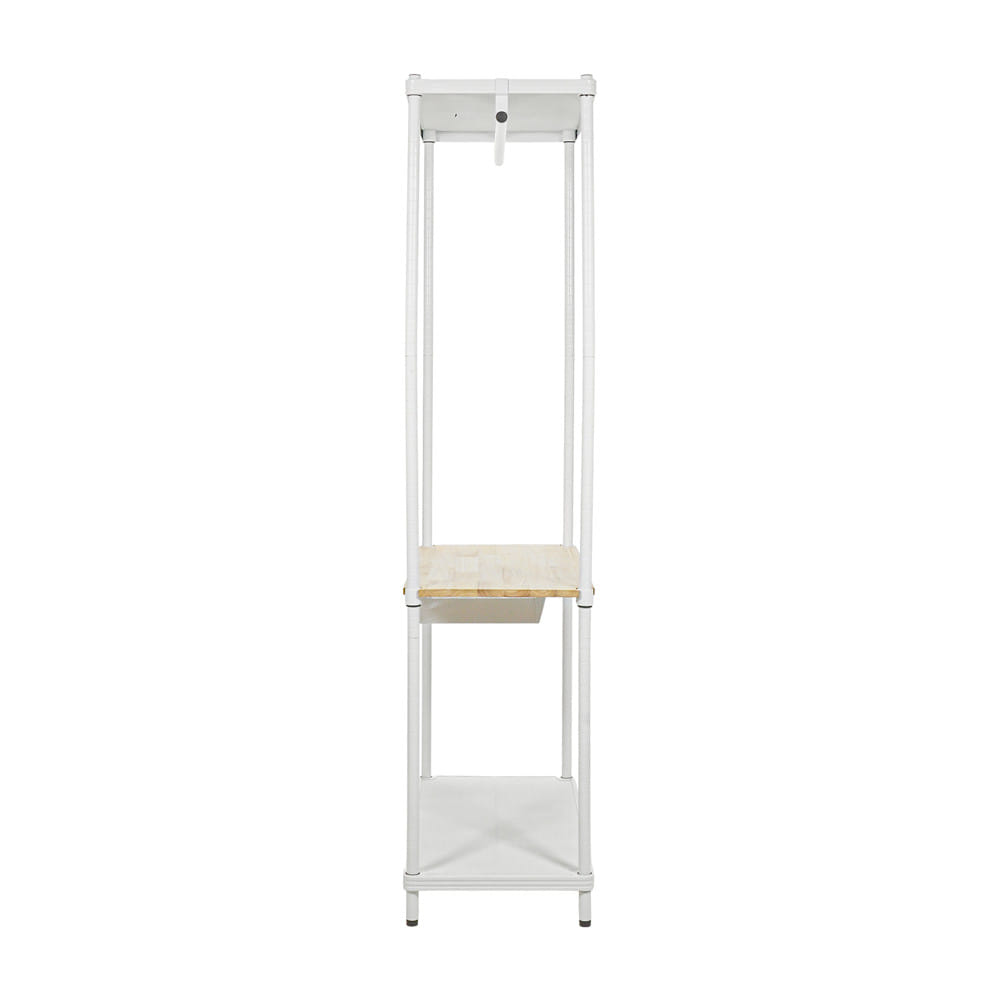 โครงตู้ราวแขวนพร้อมชั้นวาง 2 ชั้น PLIM NORDY 80x40x180 ซม.
