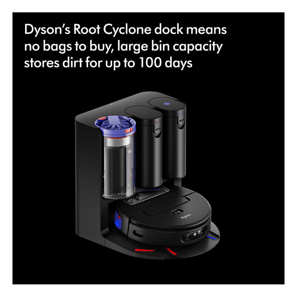 หุ่นยนต์ดูดฝุ่นและถูพื้น DYSON RB05 SPOT+SCRUB AI สีดำ