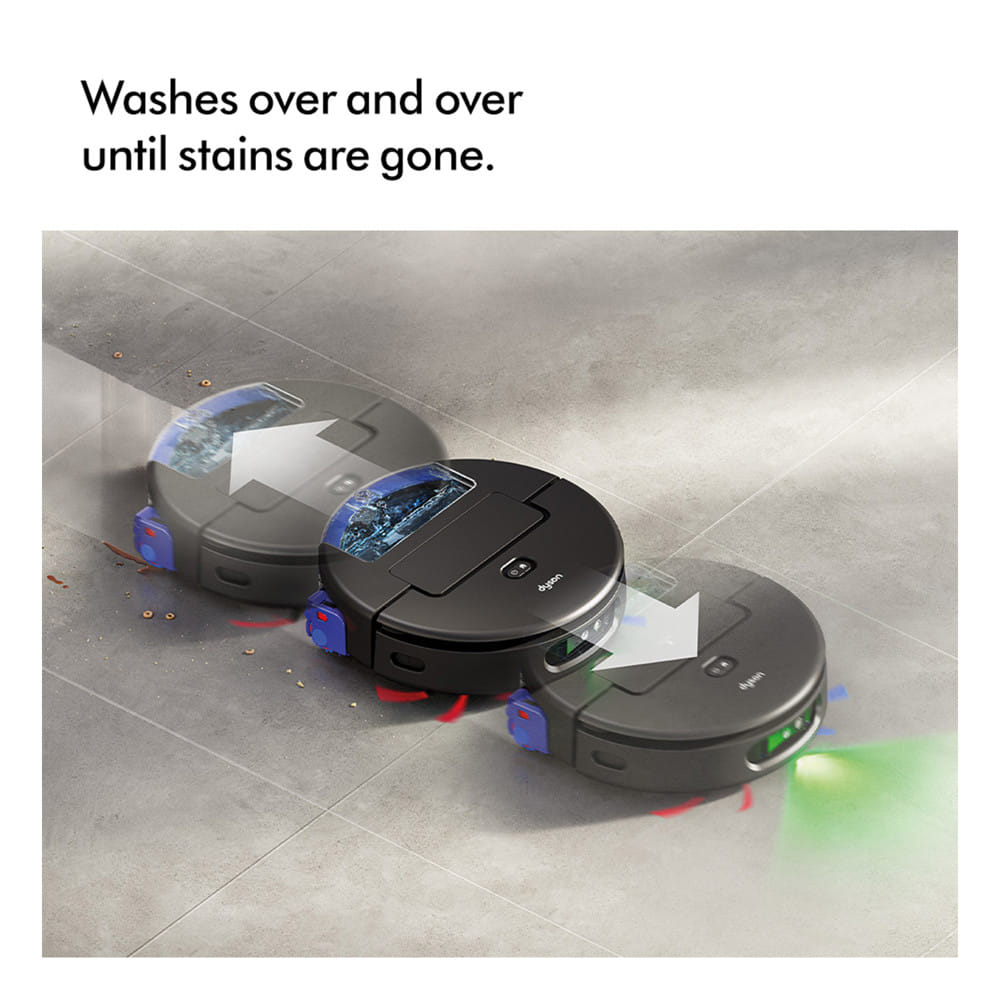 หุ่นยนต์ดูดฝุ่นและถูพื้น DYSON RB05 SPOT+SCRUB AI สีดำ