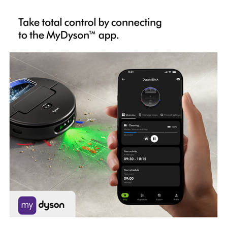 หุ่นยนต์ดูดฝุ่นและถูพื้น DYSON RB05 SPOT+SCRUB AI สีดำ_7