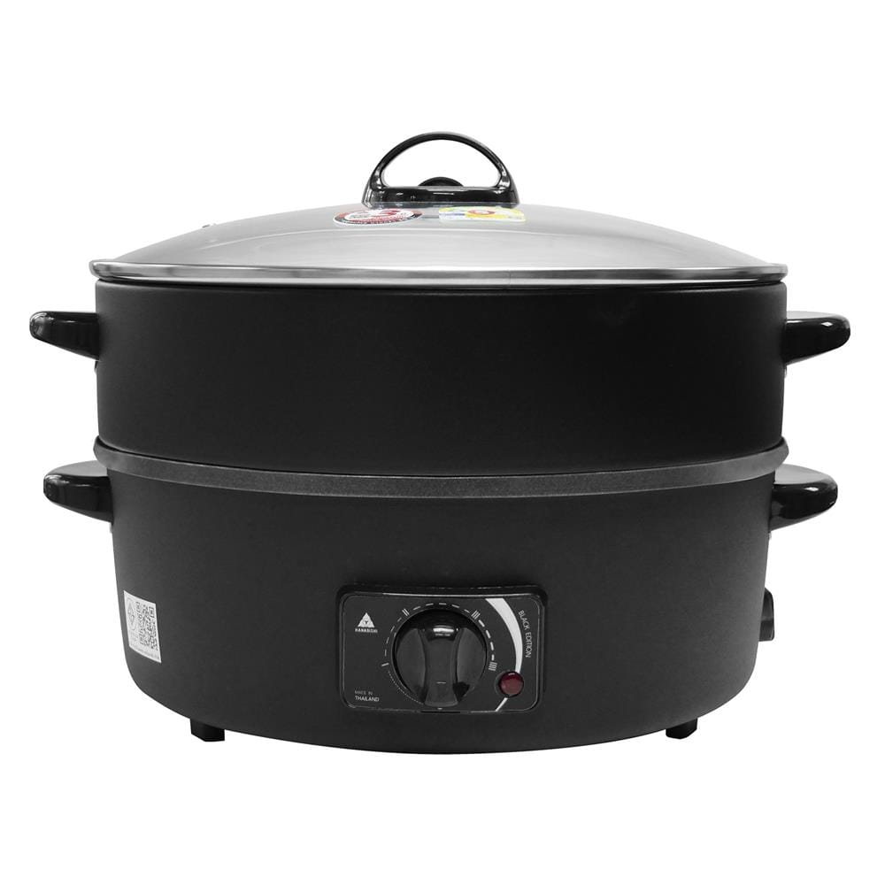 กระทะไฟฟ้า HANABISHI HTP-360S BLACK 2.5 ลิตร สีดำ