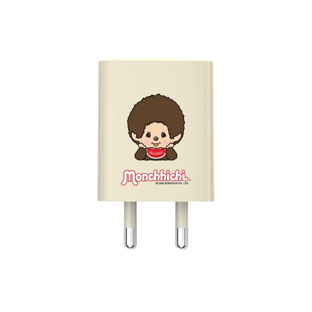 หัวชาร์จอะแดปเตอร์ พร้อมสายชาร์จ USB-C AMAZE ONE AMCC006 25W สีครีม