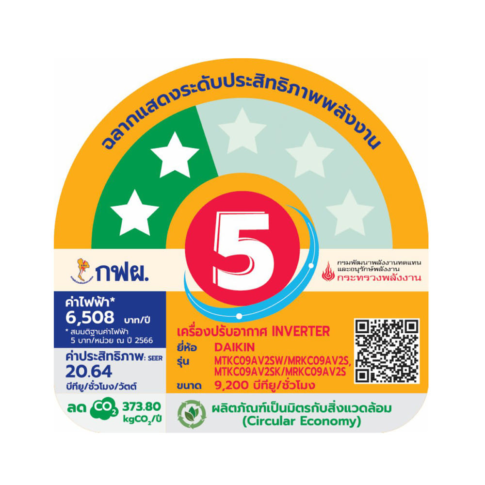 แอร์ผนัง+เครื่องฟอกอากาศ AIR CREATOR BY DAIKIN MTKC09AV2SK+MCMH55AV1SK 9200 บีทียู อินเวอร์เตอร์
