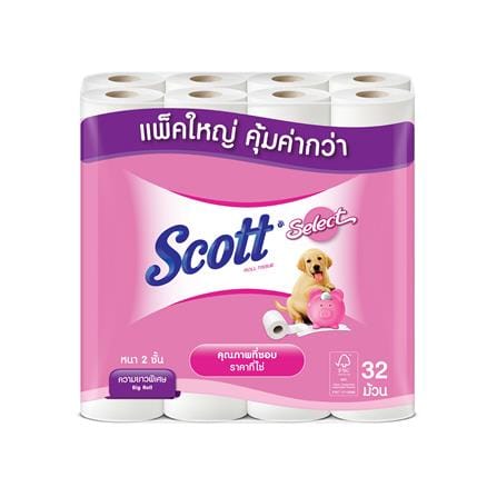กระดาษชำระ SCOTT SELECT (แพ็ก 32 ชิ้น)_0