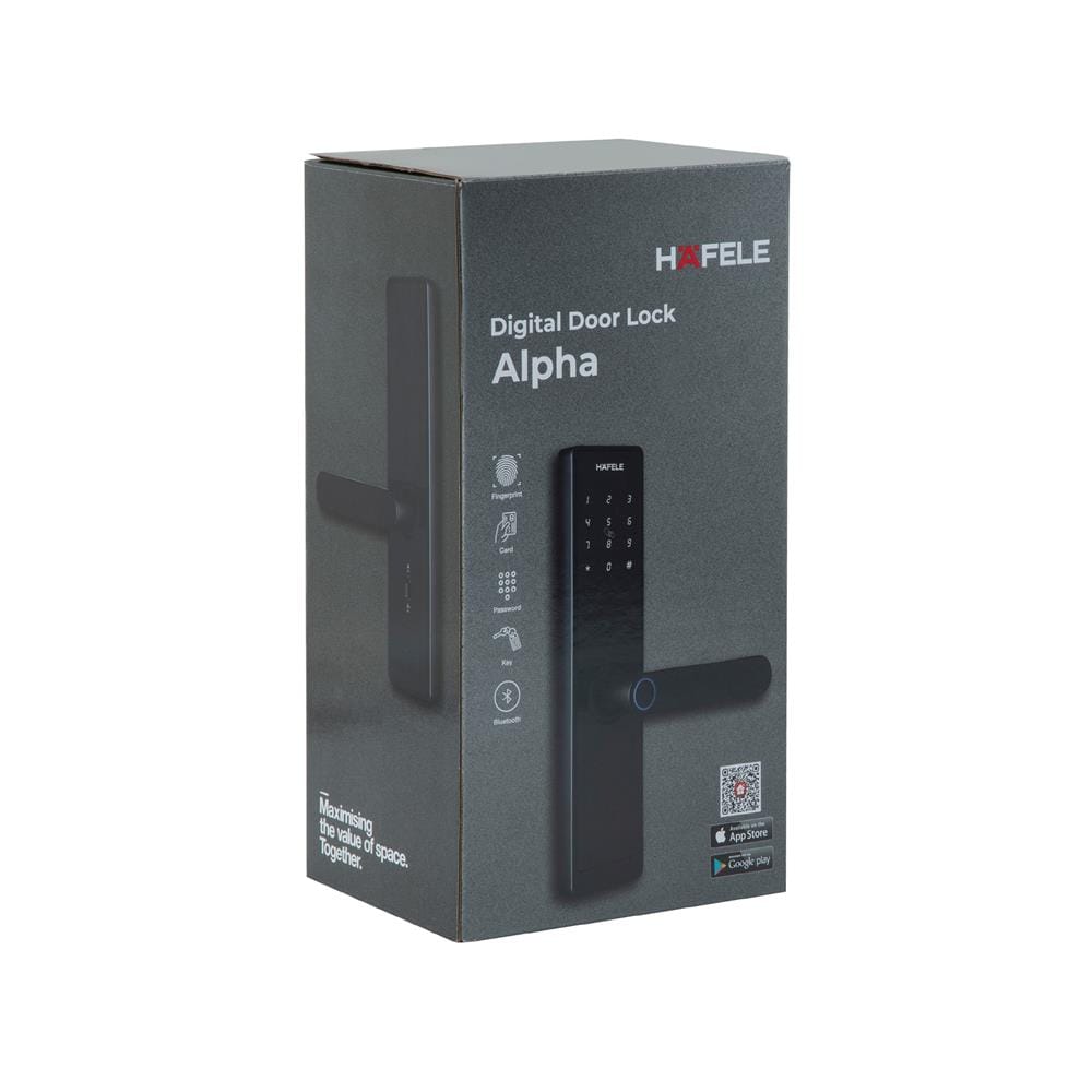กลอนดิจิตอล HAFELE ALPHA 499.21.232 สีดำ