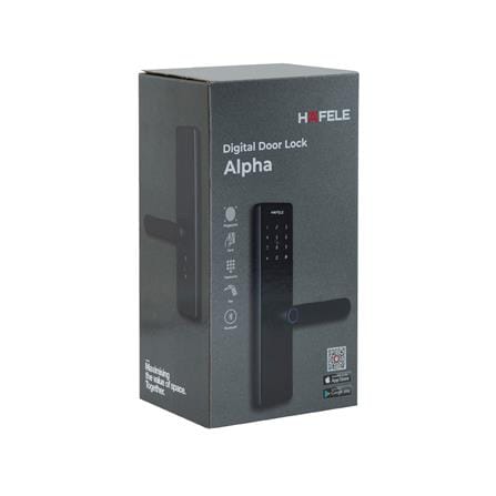 กลอนดิจิตอล HAFELE ALPHA 499.21.232 สีดำ_3