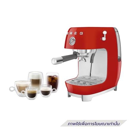 เครื่องชงกาแฟเอสเพรสโซ SMEG ECF03RDEU สีแดง_5