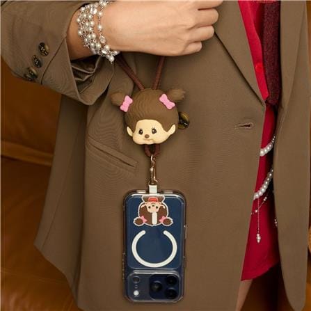 สายชาร์จ 4IN1 AMAZE ONE AMCC002 MONCHHICHI GIRL สีน้ำตาล_2