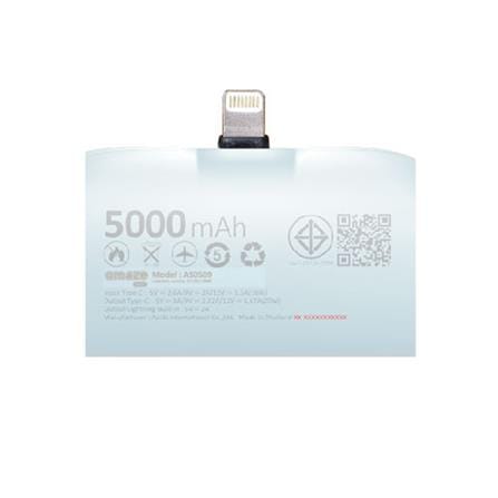 แบตเตอรี่สำรอง AMAZE ONE AMCB001 BOY 5000MAH สีฟ้า_4