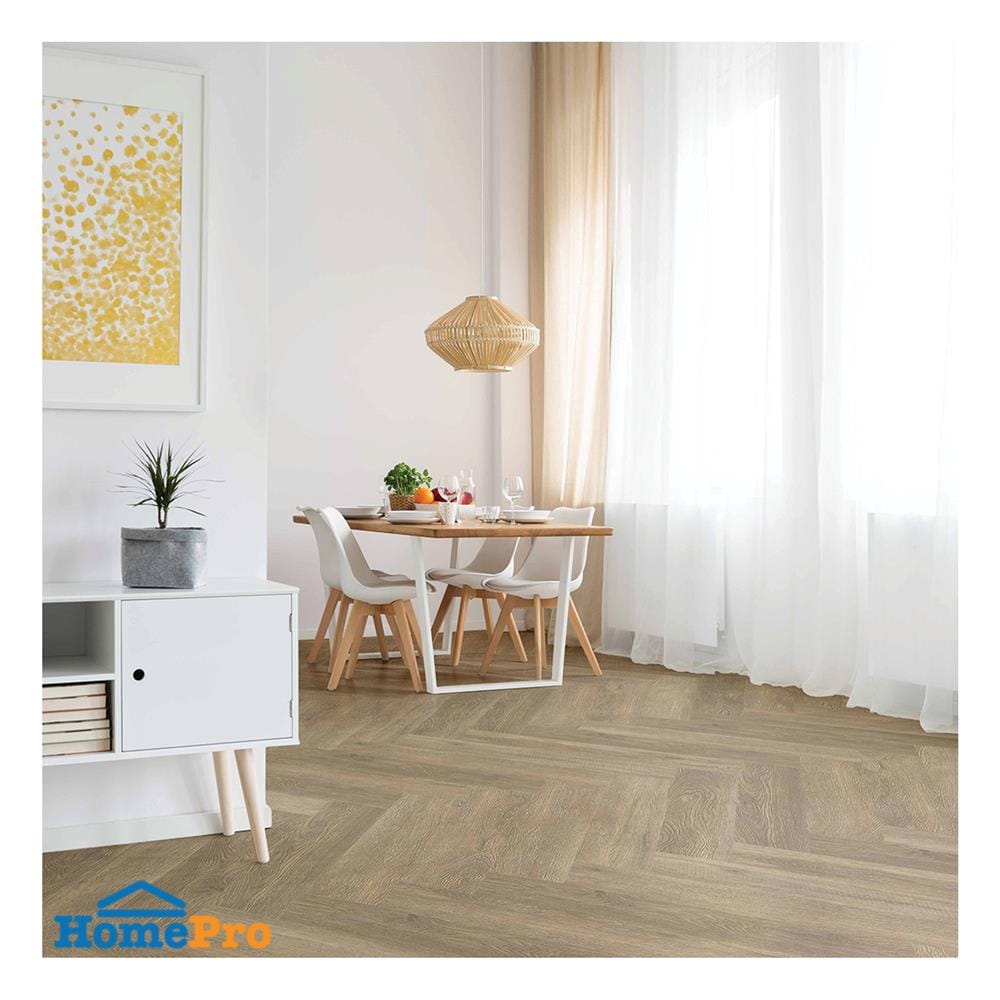 พื้น SPC ลายก้างปลา SMARTMATT PRO 6 มม. 2.05 ตร.ม. สี ROYAL OAK (แพ็ก 26 ชิ้น)