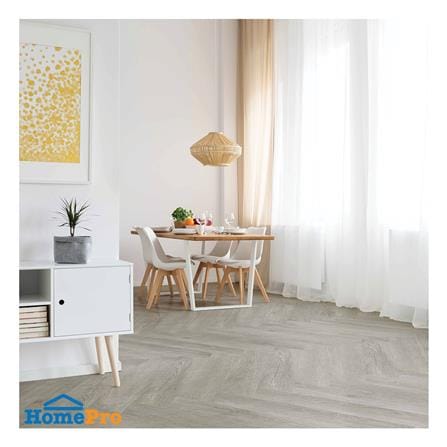 พื้น SPC ลายก้างปลา SMARTMATT PRO 6 มม. 2.05 ตร.ม. สี GREY OAK (แพ็ก 26 ชิ้น)_3