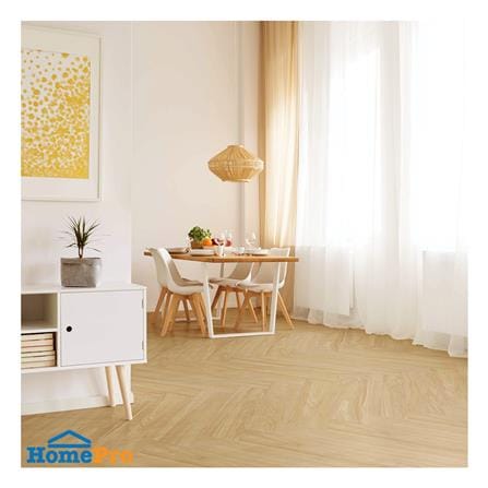 พื้น SPC ลายก้างปลา SMARTMATT PRO 6 มม. 2.05 ตร.ม. สี WARM HICKORY WOOD (แพ็ก 26 ชิ้น)_3