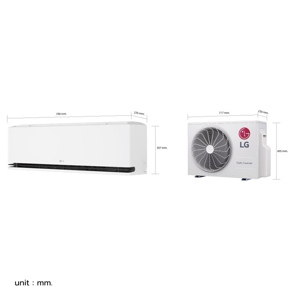 แอร์ผนัง LG SEQ13BN.S01 12283 บีทียู อินเวอร์เตอร์