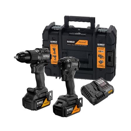 ชุดสว่านกระแทกและไขควงกระแทก (พร้อมแบตเตอรี่และแท่นชาร์จ) DEWALT MCLAREN DCK2222MM2T 20 โวลต์_0