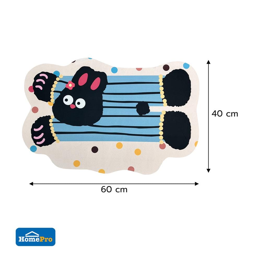 พรมพียู SNAZZ RABBIT 40x60 ซม. สีฟ้า