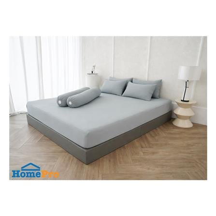 ชุดผ้าปูที่นอน 6 ฟุต (ชุด 5 ชิ้น) BEWELL COOLING สี GREY_0