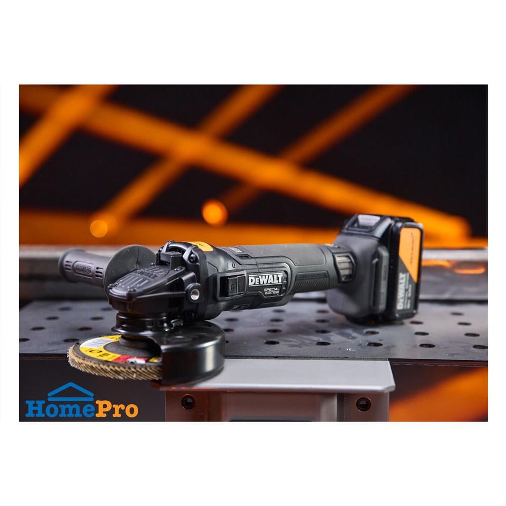 เครื่องเจียรไร้สาย (พร้อมแบตเตอรี่และแท่นชาร์จ) DEWALT MCLAREN DCG45MP1T-B1 18 โวลต์ (สูงสุด 20 โวลต์)