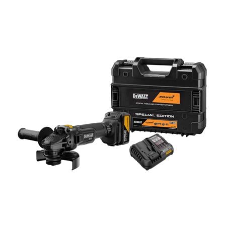เครื่องเจียรไร้สาย (พร้อมแบตเตอรี่และแท่นชาร์จ) DEWALT MCLAREN DCG45MP1T-B1 18 โวลต์ (สูงสุด 20 โวลต์)_0