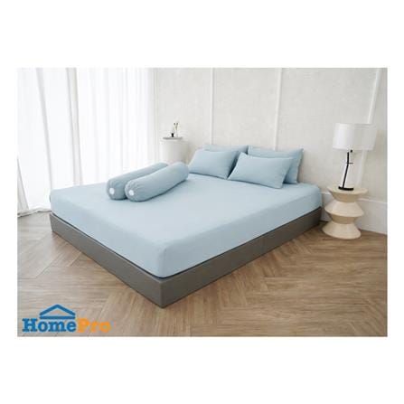 ชุดผ้าปูที่นอน 5 ฟุต (ชุด 5 ชิ้น) BEWELL COOLING สี BLUE_0
