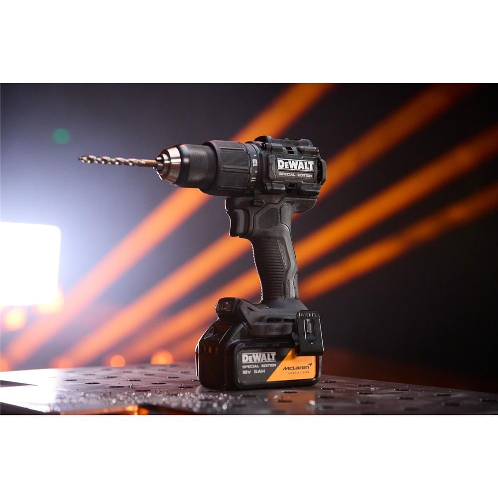 สว่านกระแทกไร้สาย (พร้อมแบตเตอรี่) DEWALT MCLAREN DCD86MP1T-QW 18 โวลต์