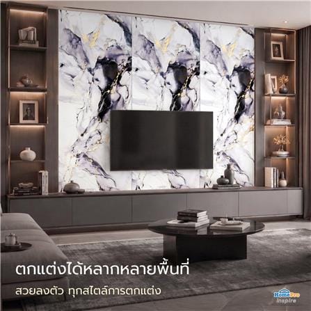 แผ่นตกแต่งผนัง PVC 122x244 ซม. TARA MARBLE GOLD_9