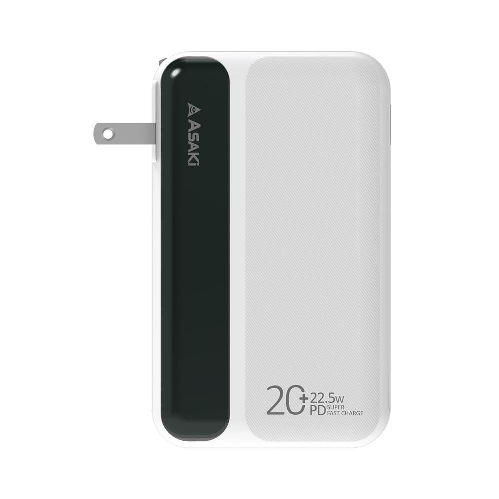 แบตเตอรี่สำรอง ASAKI AB3201P 20000mAh สีขาว