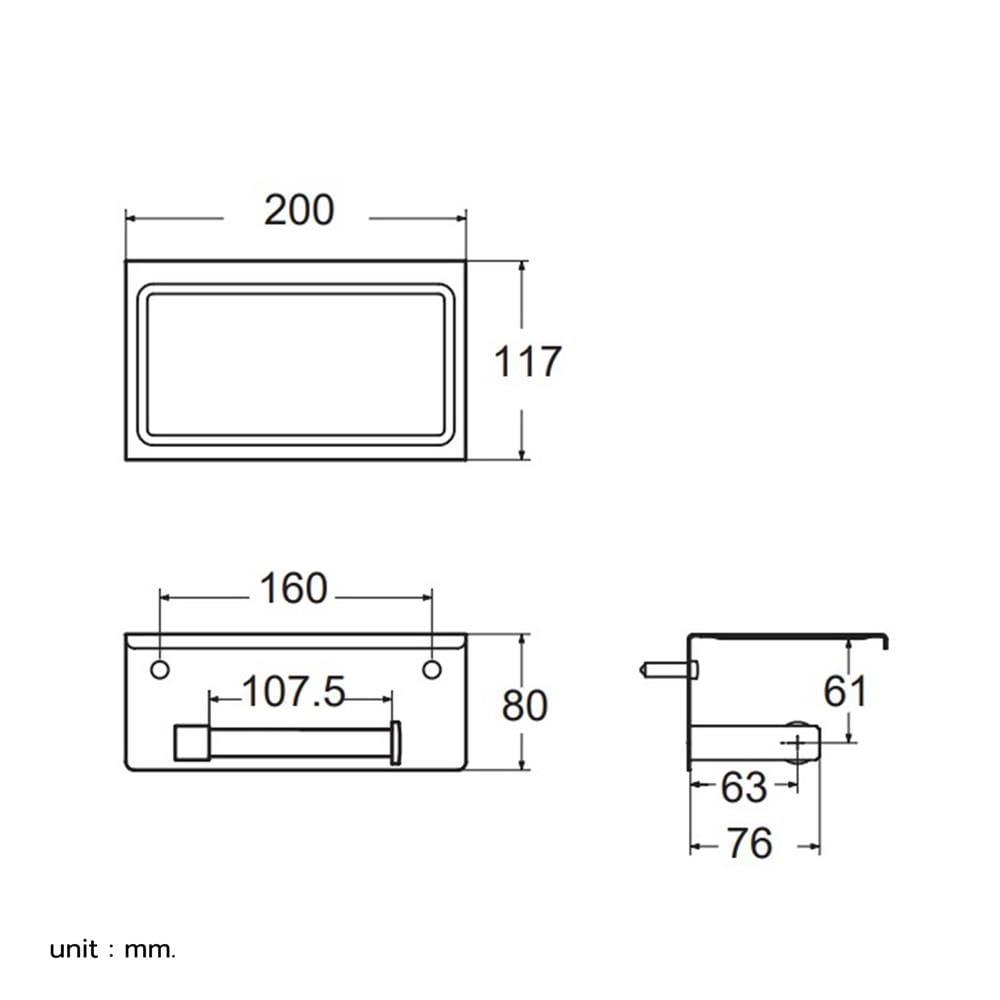 ที่ใส่กระดาษทิชชู่ AMERICAN STANDARD K-0498-90-BHG