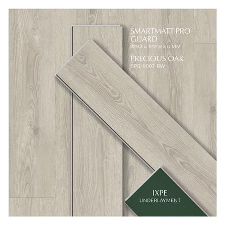 พื้น SPC SMARTMATT PRO GUARD 6 มม. 2.22 ตร.ม. สี PRECIOUS OAK (แพ็ก 8 ชิ้น)_4