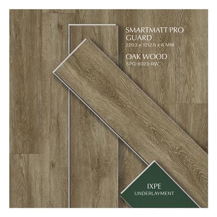 พื้น SPC SMARTMATT PRO GUARD 6 มม. 2.22 ตร.ม. สี OAK WOOD (แพ็ก 8 ชิ้น)_4