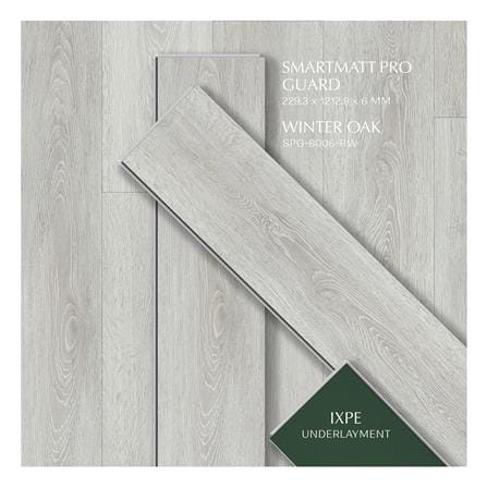 พื้น SPC SMARTMATT PRO GUARD 6 มม. 2.22 ตร.ม. สี WINTER OAK (แพ็ก 8 ชิ้น)_4