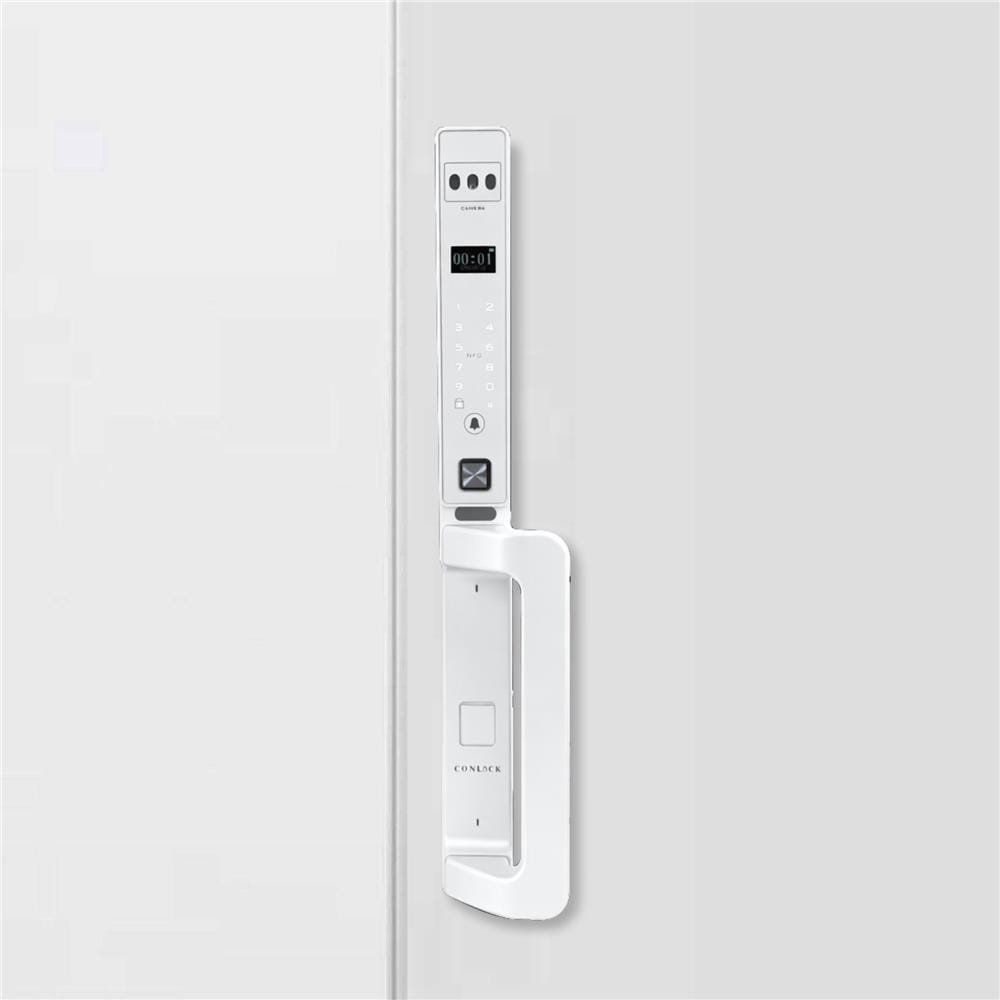 กลอนดิจิตอล CONLOCK XERCON CURVE สีขาว
