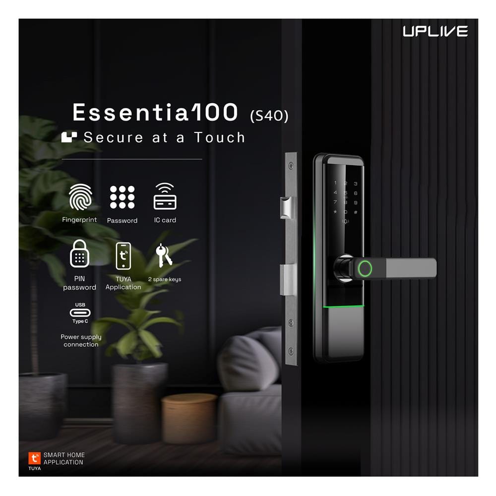 กลอนดิจิตอล UPLIVE S40 (Essentia100) สีดำ