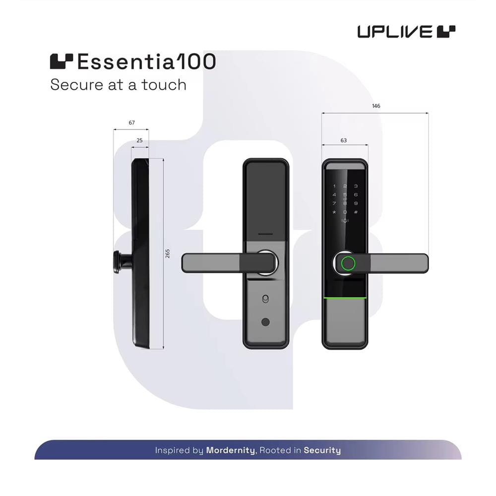 กลอนดิจิตอล UPLIVE S40 (Essentia100) สีดำ