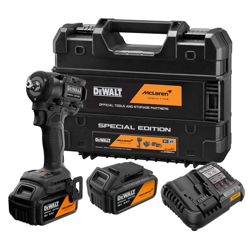 บล็อกไฟฟ้าไร้สาย (พร้อมแบตเตอรี่) DEWALT MCLAREN DCF92MP2T-QW 18 โวลต์